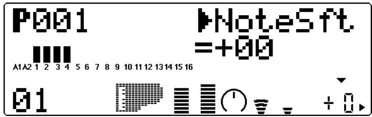 YAMAHA MU80 - Hauteur de note (NoteSft) - 1