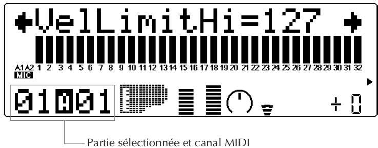 YAMAHA MU80 - Limitsupérieure de velocite (VelLimitHi) - 1