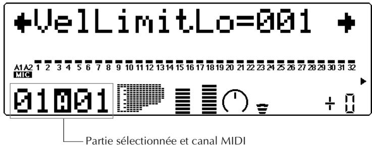 YAMAHA MU80 - Liminé inférieure de velocité (VelLimitLo) - 1
