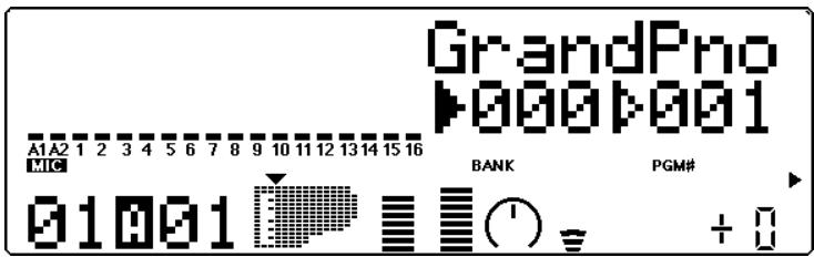 YAMAHA MU80 - Numéro de banque - 1