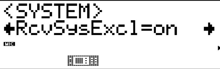 YAMAHA MU80 - Réception de messages exclusifs au système (RcvSysExcl) - 1