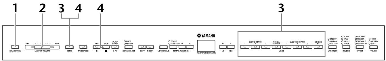 YAMAHA P-140-P-140S - Ecoute des morceaux de démonstration - 1