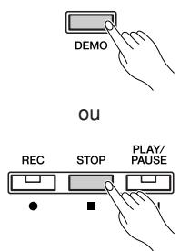 YAMAHA P-140-P-140S - Appuyez sur la touche [DEMO] ou [STOP] pour arrêter la démonstration de la voix. - 1