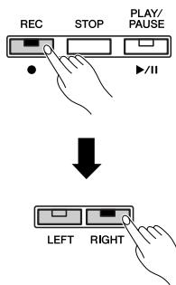 YAMAHA P-140-P-140S - Activez le mode Record Ready. - 1