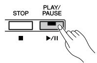 YAMAHA P-140-P-140S - Appuyez sur la touche [PLAY/PAUSE] pour lancer la reproduction et commencer à jour. - 1