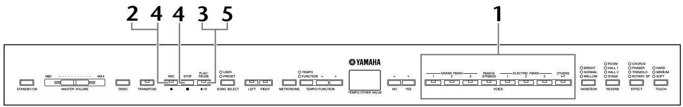 YAMAHA P-140-P-140S - Enregistrement rapide d'une performance - 1