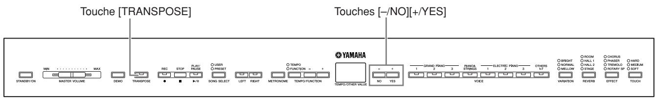 YAMAHA P-140-P-140S - Transposition - [TRANSPOSE] - 1