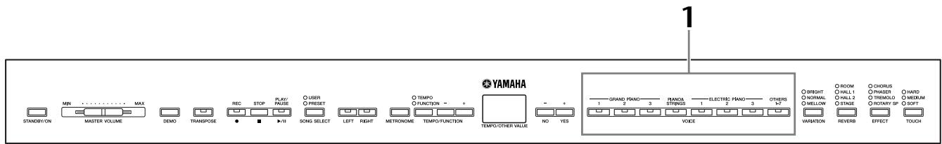 YAMAHA P-140-P-140S - Sélection de voix - 1