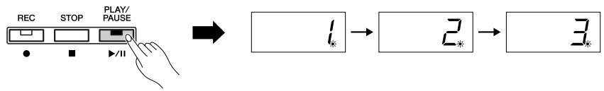 YAMAHA P-140-P-140S - Appuyez sur la touche [PLAY/PAUSE] pour lancer la reproduction. - 1