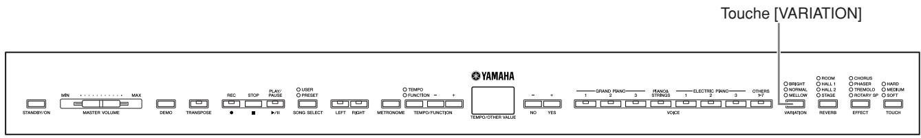 YAMAHA P-140-P-140S - Ajout d'effets de variation au son - [VARIATION] - 1