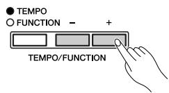 YAMAHA P-140-P-140S - Réglage du tempo - 1