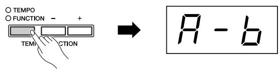 YAMAHA P-140-P-140S - Appuyez une deuxième fois sur la touche [TEMPO/FUNCTION] à la fin de la phrase. - 1
