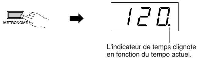 YAMAHA P-140-P-140S - Appuyez sur la touche [METRONOME] (Métronome) pour lancer le métronome. - 1