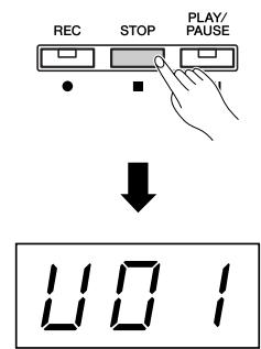 YAMAHA P-140-P-140S - Appuyez sur la touche [REC] ou [STOP] pour arrêté l'enregistrement. - 1