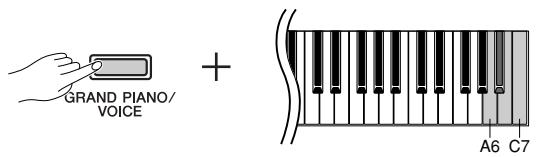 YAMAHA P-70-P-70S - Réglage du type de sensibilité au toucher - 1