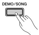 YAMAHA P-85-P-85S - Appuyez sur la touche [DEMO/SONG] pour interrompre la reproduction. - 1