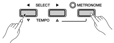 YAMAHA P-85-P-85S - Tout en maintenant la touche [DEMO/SONG] enfoncée, appuyez sur l'une des touches c2-c#6 pour sélectionner le morceau à reproduire. - 3