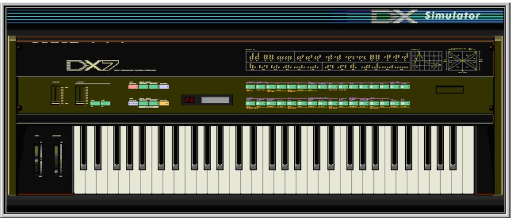 YAMAHA PLG150-DX - Fenêtre DX Simulator - 1