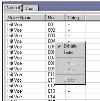 YAMAHA S03VOICEEDITOR - Affichage des noms de voix uniquement (Windows) - 1