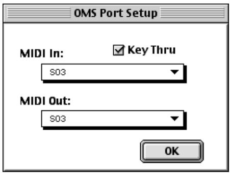 YAMAHA S03VOICEEDITOR - Configuration des ports OMS - 1