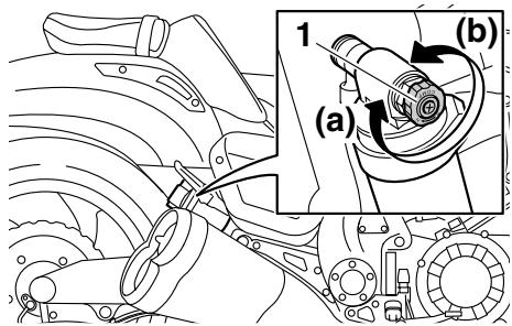 YAMAHA VMAX - Réglage de l'amortissement à la détente : - 1