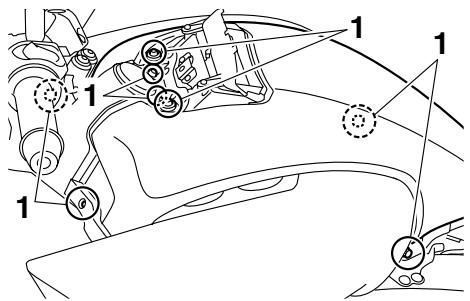 YAMAHA VMAX - Dépose et repose du carénage et des caches - 2