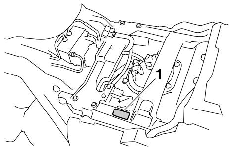 YAMAHA VMAX - Étiquette des codes du modèle - 1