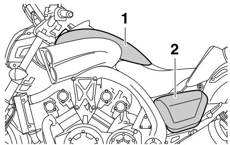 YAMAHA VMAX - Dépose et repose du carénage et des caches - 1