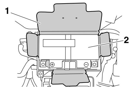 YAMAHA VMAX - Dépose de la batterie - 5