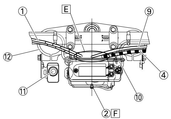 YAMAHA WR250F - DIAGRAMME DE CHEMINEMENT DES CABLES - 12