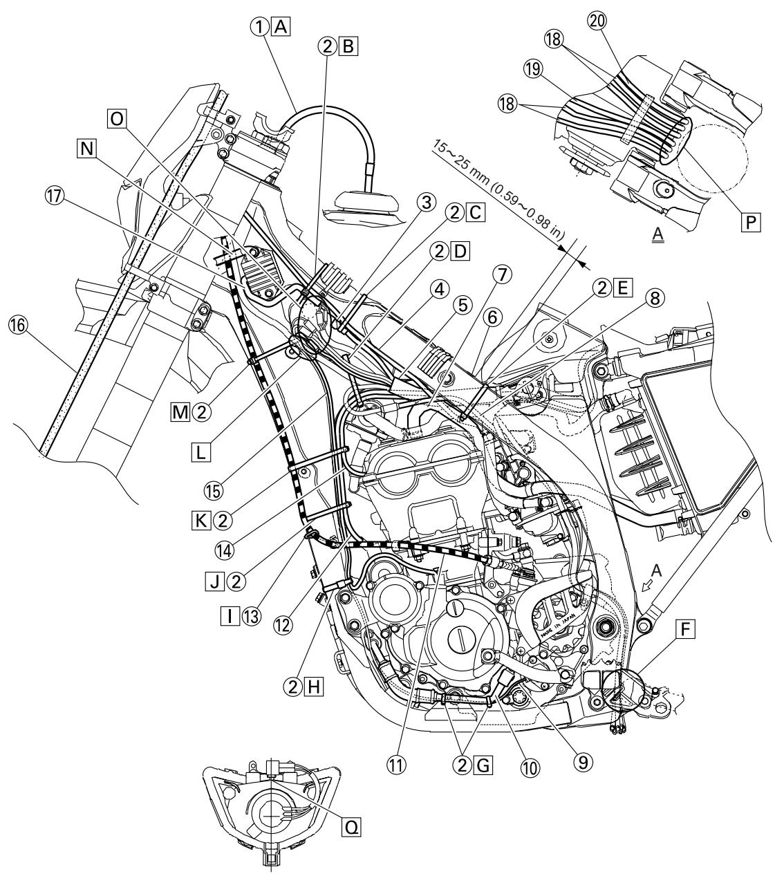 YAMAHA WR250F - DIAGRAMMES DE LUBRIFICATION - 3
