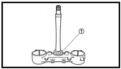 YAMAHA WR250F - Cojinete y anillo guía del cojinate - 1