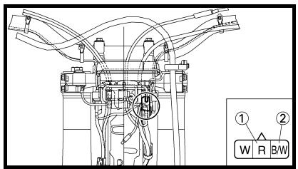 YAMAHA WR250F - COMPROBACION DEL VOLTAJE DE SALIDA DEL VISOR MULTIFUNCION - 1