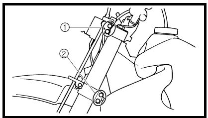YAMAHA WR250F - Sommet de bras de fourche (standard) ⑧ 5 mm (0,20 in) - 1