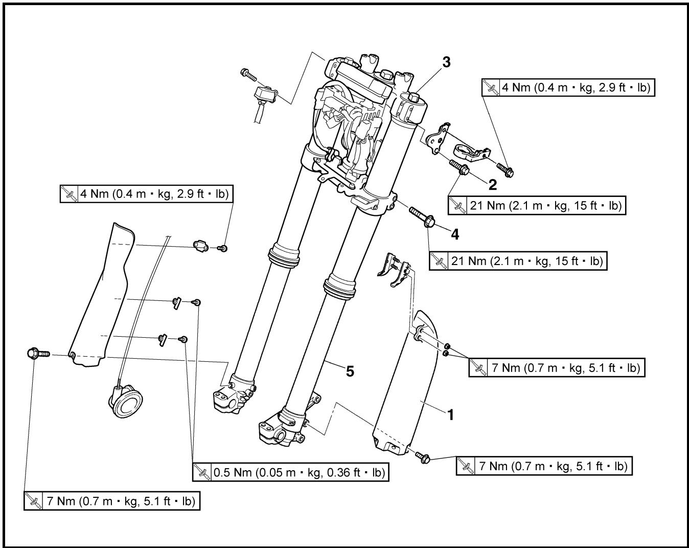 YAMAHA WR250F - FORCELLA ANTERIORE - 1