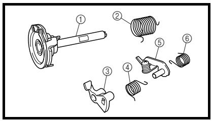 YAMAHA WR250F - Bomba de acceleración the following special tool.

![](images/96388b68adc3add9d718cdf487f6f03b8b96a3a3fa28e05deaa59af96bc9f3a8.jpg)

Pocket tester:

YU-3112-C/

90890-03112




Comprobar:


Diafragma (bomba de acceleración) ①   

Muelle (bomba de acceleración) ②   
Tapa de la bomba de acceleración ③   
Junta tórica ④   
Barra de empujé ⑤ Rotura (diafragma)/daños → Cambiar. - 1