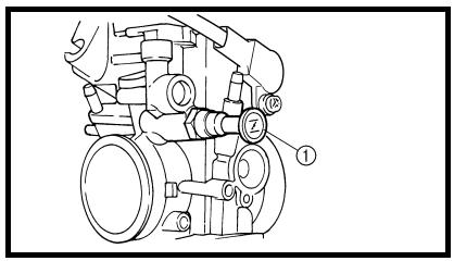 YAMAHA WR250F - Bomba de acceleración the following special tool.

![](images/96388b68adc3add9d718cdf487f6f03b8b96a3a3fa28e05deaa59af96bc9f3a8.jpg)

Pocket tester:

YU-3112-C/

90890-03112




Comprobar:


Diafragma (bomba de acceleración) ①   

Muelle (bomba de acceleración) ②   
Tapa de la bomba de acceleración ③   
Junta tórica ④   
Barra de empujé ⑤ Rotura (diafragma)/daños → Cambiar. - 3