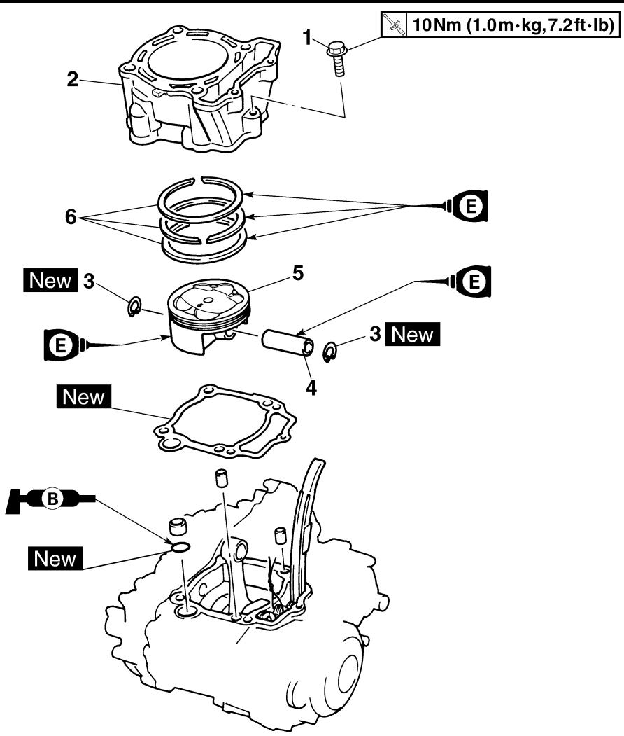 YAMAHA WR250F - CILINDRO E PISTONE - 2