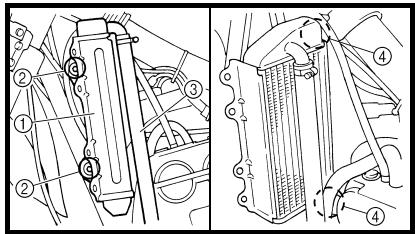 YAMAHA WR250F - MONTAJE E INSTALLACIONspecialoSiguee en esta revision.

![](images/450defaf317658b1f472abac1b551a64a6ddec92b79dc408a642a6e285f55403.jpg)

Comprobador de

bolsillo:

YU-3112-C/

90890-03112

MEMO

EC624000


Radiadorf472abac1b551a64a6ddec92b79dc408a642a6e285f55403.jpg)

Comprobador de

bolsillo:

YU-3112-C/

90890-03112

MEMO

EC624000




Instalar:


Junta tórica ① New   

Tuberia del radiador 1 (2)   
Tornillo (tubo del radiador) ③ - 2