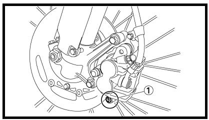 YAMAHA WR250F - Front brake pad inspection and replacement - 2