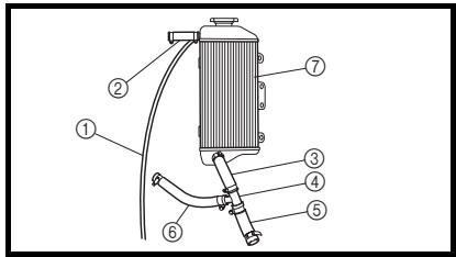 YAMAHA WR250F - MONTAJE E INSTALLACIONspecialoSiguee en esta revision.

![](images/450defaf317658b1f472abac1b551a64a6ddec92b79dc408a642a6e285f55403.jpg)

Comprobador de

bolsillo:

YU-3112-C/

90890-03112

MEMO

EC624000


Radiadorf472abac1b551a64a6ddec92b79dc408a642a6e285f55403.jpg)

Comprobador de

bolsillo:

YU-3112-C/

90890-03112

MEMO

EC624000




Instalar:


Junta tórica ① New   

Tuberia del radiador 1 (2)   
Tornillo (tubo del radiador) ③ - 1
