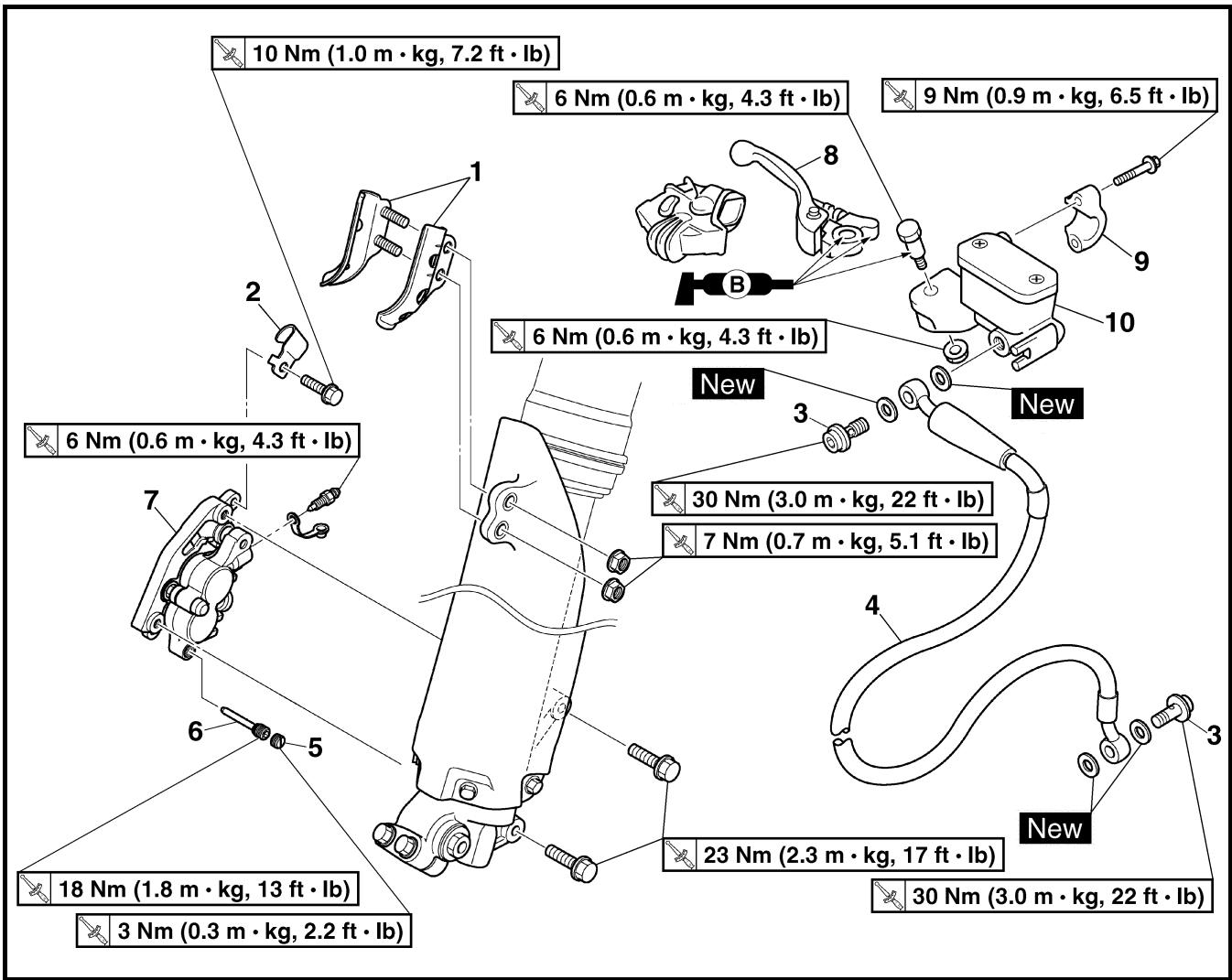 YAMAHA WR250F - FRENO ANTERIORE - 1