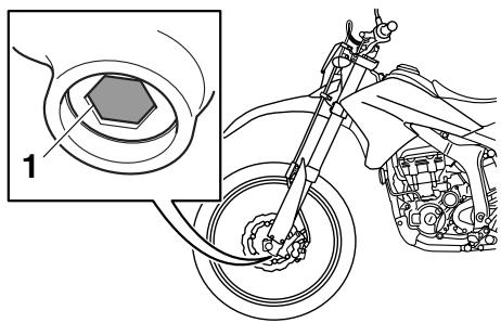 YAMAHA WR250R - Force d'amortissement à la compression - 1