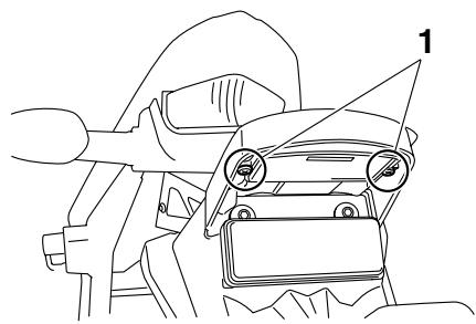 YAMAHA WR250R - Remplacement de l'ampoule déclairage de la plaque d'immatriculation - 1