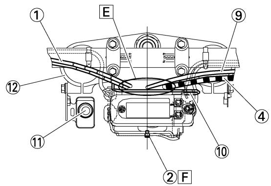 YAMAHA WR450F - CABLE ROUTING DIAGRAM - 1