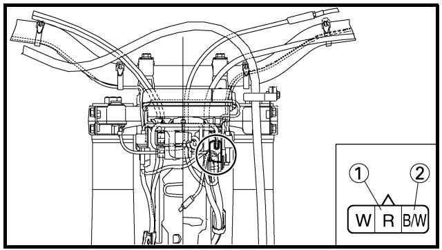 YAMAHA WR450F - COMPROBACION DEL VOLTAJE DE SALIDA DEL VISOR MULTIFUNCION - 1