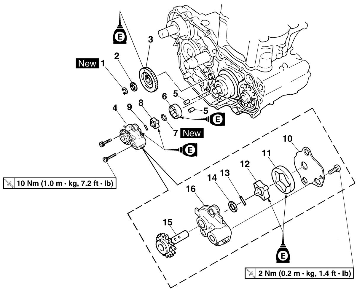 YAMAHA WR450F - OIL PUMP - 4