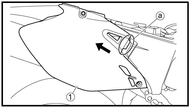 YAMAHA WR450F - SEAT, FUEL TANK AND SIDE COVERS - 2