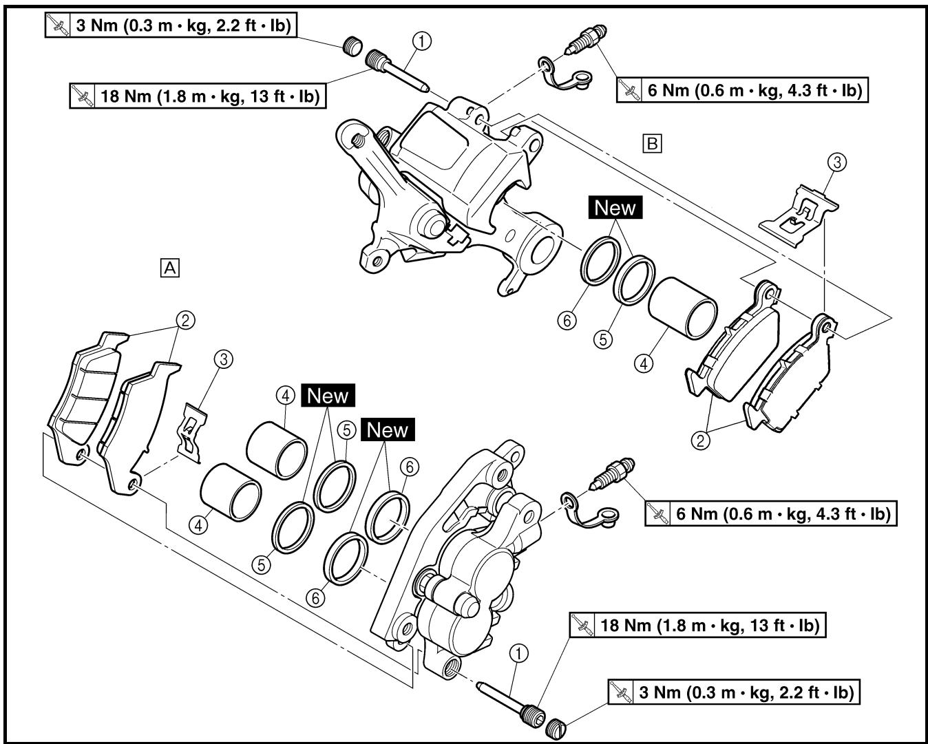 YAMAHA WR450F - REAR BRAKE - 2
