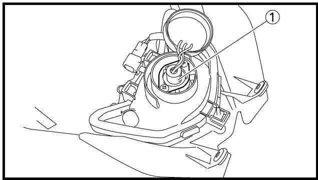 YAMAHA WR450F - REPLACING THE HEADLIGHT BULBS - 1